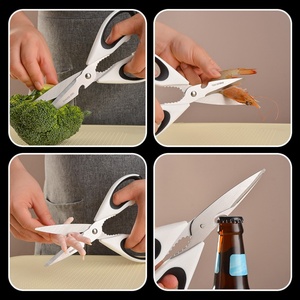 Ciseaux de cuisine robustes en acier inoxydable, compatibles lave-vaisselle, pour la viande et les aliments - Product Image 6