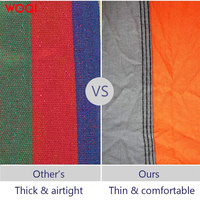 Hamac de survie portable de luxe pour le camping en plein air WOQI, en nylon, simple/double