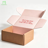 Boîte d'emballage en carton ondulé écologique personnalisée, imperméable, gaufrée, biodégradable, prix de gros pour vêtements, chaussures, chaussettes, e-commerce
