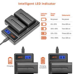 JHTC 2900mAh NP-F550 액체 배터리 (NP-F970, F750, F550, <span class=keywords><strong>Yongnuo</strong></span> YN300III, YN360III, Godox LED 비디오 라이트 모니터용) - Product Image 6