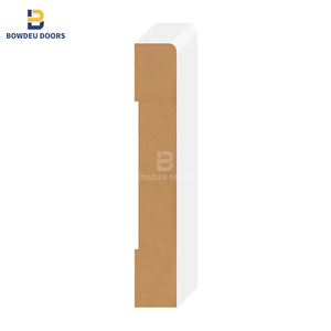 Rodapié de MDF imprimado, molduras de <span class=keywords><strong>madera</strong></span> <span class=keywords><strong>maciza</strong></span>, rodapié moderno de MDF para decoración de edificios - Product Image 5