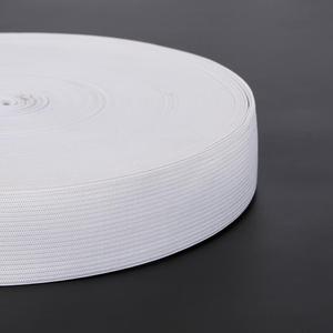 Faixa elástica feita malha do poliéster no Webbing preto branco da escala 0.6cm ~ 5cm - Product Image 5