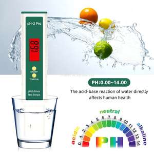 Portátil <span class=keywords><strong>ph</strong></span> Medidor <span class=keywords><strong>Ph</strong></span>-2 Pro Juntos Litmus Tester Função com ATC Display LCD Digital para Água Potável - Product Image 5