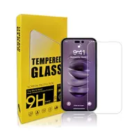 Amazon vendita calda 9H 2.5D anti-esplosione 3 pack protezione dello schermo in vetro temperato per iphone 12/13/14 pro max Protector