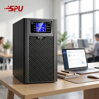 Alimentation sans interruption (ASI) en ligne 50Hz 60Hz 3KVA 2700W à onde sinusoïdale pure, double conversion, avec écran LCD, pour la maison, le bureau et l'ordinateur
