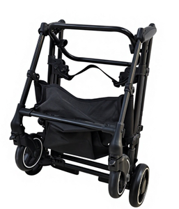 Kereta Dorong Hewan Peliharaan Kecil Mewah 301 Desain Baru, Troli Anjing Lipat Aluminium Penerbangan Mewah 4 Roda Peredam Guncangan - Product Image 4