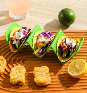 Soporte de exhibición de plástico al por mayor Syh447, soporte para tacos, soporte en forma de V para rollos de pollo, juego de soportes coloridos - Product Image 4