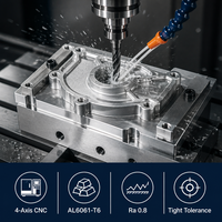 Composants de fraisage CNC en aluminium 5052, service de fabrication de précision sur mesure, usine OEM ODM, vente en gros