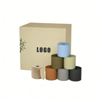 Papier toilette en bambou 3 plis de haute qualité, écologique, non blanchi, couleur naturelle, jetable et doux, absorbant