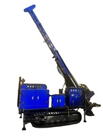 Foreuse de puits montée sur camion de 450 m, alimentée au diesel/électrique, diamètre de forage 140-350 mm, petite machine de forage portable