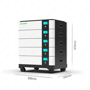 แบตเตอรี่ลิเธียมไอออน 48V 200AH ชุดแบตเตอรี่ 10KWH 20KWH 30KWH 40KWH 50KWH ระบบโซลาร์เซลล์แบบออฟกริดและออนกริด แบตเตอรี่สำรองพลังงาน LFP51200 ลิเธียม - Product Image 3