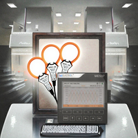 Medidor de Panel Trifásico Ethernet MEATROL 96*96mm, Modbus TCP, Analizador de Consumo de Energía, Analizador de Calidad de Energía ME537