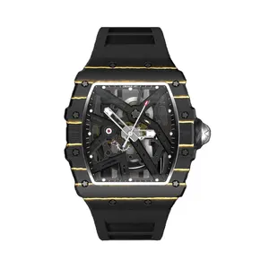 CRONUSART Cross Carbon Fiber Series Watch, Silverstone Track Movement, Full Automatic Mechanical Wristwatch.