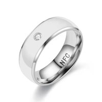 Multifunktionaler Türschloss-Schlüssel Social Media Sharing 213 Chip NFC Ring RFID Schwarzer Keramik Smart Fingerring