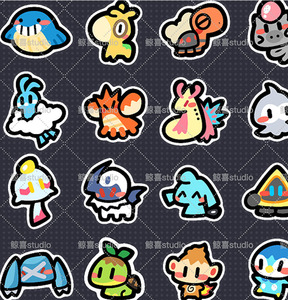 YQ Wholesale Charm Custom Evolving Cute Anime Little Elf Fridge Magnet Sticker Bulk Pokemoned 151 Q Version Display Party Favor - Product Image 5