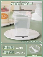 Gobelets alimentaires en PP moulés par injection avec logo personnalisé, contenants de cuisson commerciaux, couvercles pour gâteaux, mousses, fruits, emballage de desserts en gros