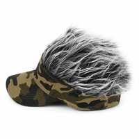 Casquette de baseball unisexe ajustée à visière plate, en toile polyester/coton, motif camouflage multicolore, style vintage de haute qualité