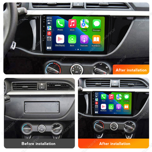 Autoradio Android 14 MEKEDE&NAVIFLY avec câble USB Car-play Connect, contacts de téléphone portable, navigation, <span class=keywords><strong>musique</strong></span>, vidéo pour KIA K2 <span class=keywords><strong>RIO</strong></span> - Product Image 3