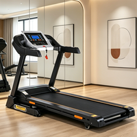 Tapis roulant électrique à inclinaison manuelle et automatique réglable à plusieurs vitesses, équipement de gym commercial et domestique