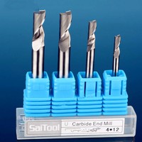 Fraise en carbure monobloc à une dent, haute vitesse, sans bavure, pour aluminium, OEM Altin pour CNC Aluminium