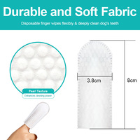 Lingettes pour animaux de compagnie OEM/ODM infusées avec des extraits de plantes naturelles pour un nettoyage en douceur, lingettes pour l'hygiène buccale des animaux de compagnie, saveur thé vert