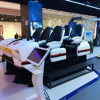 Meilleur prix VR Racing 6 joueurs Machine de jeu de vaisseau spatial en métal et plastique Parc d'attractions commercial intérieur Fabriqué en Chine