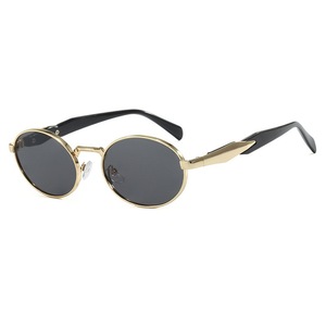 Gafas de Sol Ovaladas Retro de Metal Unisex UV400 con Protección Solar Completa, Estilo Adulto - Product Image 5
