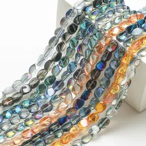 ZB-06 Fashion Jewelry 10*12mm Loose Beads for Lamp Decoration DIY Bracelet Necklace Door Curtain Making Crystal Glass Beads