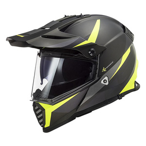 Casque Enduro Ls2 Mx436 Pioneer Evo Jaune Noir Taille S Thermoplastique - Product Image 1