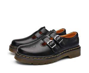 Nouvelles chaussures décontractées en cuir rétro respirantes, chaussures élégantes à semelle épaisse, chaussures en cuir d'extérieur, hauteur accrue - Product Image 6