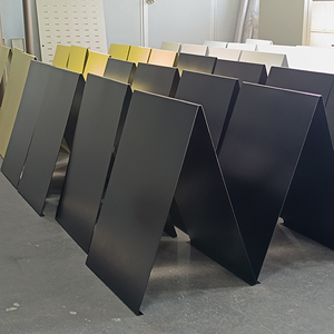 Custom Double Sided A-Frame Sign <b>Board</b> Floor Standing Steel Powder Coated Durable Outdoor Advertising Display - Product Image 1