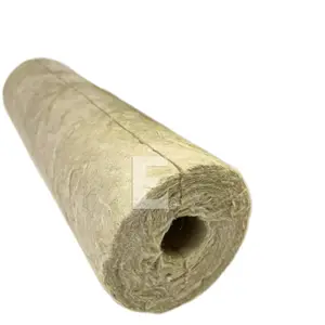 Rock Mineral Wool Insulation Pipe Aluminium Foil Faced Pipe Lagging protect against dangerous fire hazards