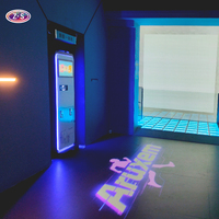 Solution de projection interactive mobile pour fitness, projecteur laser à monnayeur pour zone de divertissement familial