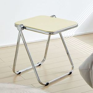 <span class=keywords><strong>Tavolino</strong></span> Pieghevole Impilabile con Piano Lucido e Gambe Cromate - Product Image 1
