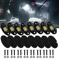 Kit d'éclairage LED professionnel étanche 24 LED blanc pur pour éclairage de dessous de caisse de voiture