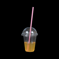 Gobelets en plastique jetables transparents en PET avec logo personnalisé, disponibles en 8oz, 9oz, 10oz, 12oz, 16oz, 20oz, 24oz