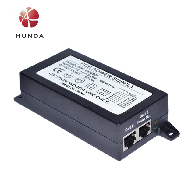 48V 0.5A PoE Injector Power Supply Ethernet Adapter IEEE 802.3af Compliant 10/100Mbps for IP Camera Voip Phones AP and More