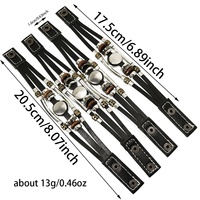 Bracelet commémoratif tressé à la main en cuir avec drapeaux nationaux de 48 pays (Chine, Royaume-Uni, États-Unis) pour les fans, idéal pour les voyages - Édition 2026