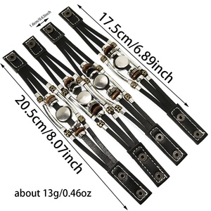 Pulsera de Cuero Tejida a Mano con Bandera Nacional de 48 Países (China, Reino Unido, EE. UU.) para Fanáticos, Ideal para Viajes, 2026 - Product Image 6