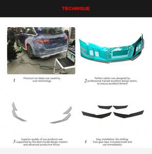 Ailerons avant en fibre de carbone <span class=keywords><strong>R8</strong></span> Gen 2 pour Audi <span class=keywords><strong>R8</strong></span> <span class=keywords><strong>V10</strong></span> <span class=keywords><strong>2016</strong></span>-2018 style A - Product Image 2