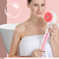 2023 Auto Bulle USB Rechargeable Étanche Exfolier Propre Long Handel Dos Épurateur Bain Douche Mssage Électrique Corps Brosse
