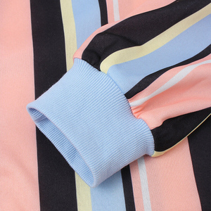 Sweat-shirts unisexes à rayures verticales, haute qualité, imprimés multicolores pastel, manches longues, décontractés, vente en gros - Product Image 5