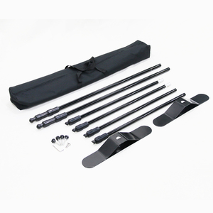 <span class=keywords><strong>ADMAX</strong></span> TE-15LF Soporte de pie de aluminio negro de 8x8' para pancartas tipo 'step and repeat' con fondo de gran formato - Product Image 4