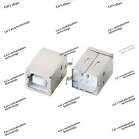 Antarmuka USB Printer ZX, Basis Antarmuka Data 90 Derajat, Soket Tipe D, Konektor Vinyl OEM