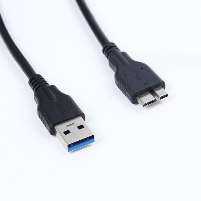 1.5m Micro USB 3.0 Cable for Data Transfer and Charging Black Color and Blue Color