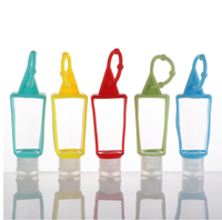 Mini conteneur d'emballage de liquide en plastique PET transparent de 30ml porte-clés bouteille de désinfectant pour les mains vide