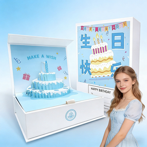 Caja de Regalo <span class=keywords><strong>3D</strong></span> Ecológica e Impermeable para Cumpleaños, San Valentín, Set de Regalo de Cosméticos y Snacks, Bolsa de Regalo Completamente Personalizable - Product Image 2