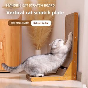 Planche à gratter moderne en forme de L grattoir détachable pour chat et jouet d'escalade pour meuler les griffes Fournitures de meubles pour animaux de compagnie - Product Image 2