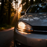 Phares LED blancs froids VW Golf 6 MK6 avec bande de garniture argentée Plug and Play Lampe automobile État neuf Phares