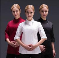 Uniformes personnalisés Jiaming en gros, blouse de cuisine, uniforme de serveur, uniforme de chef, cuisine pour hommes et femmes, veste de chef pour restaurant